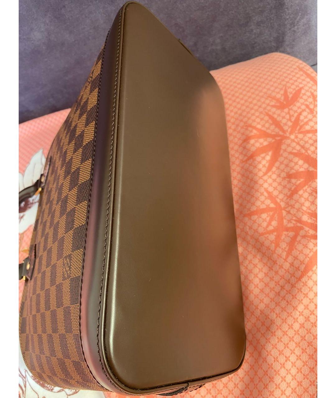 LOUIS VUITTON Коричневая сумка с короткими ручками, фото 7