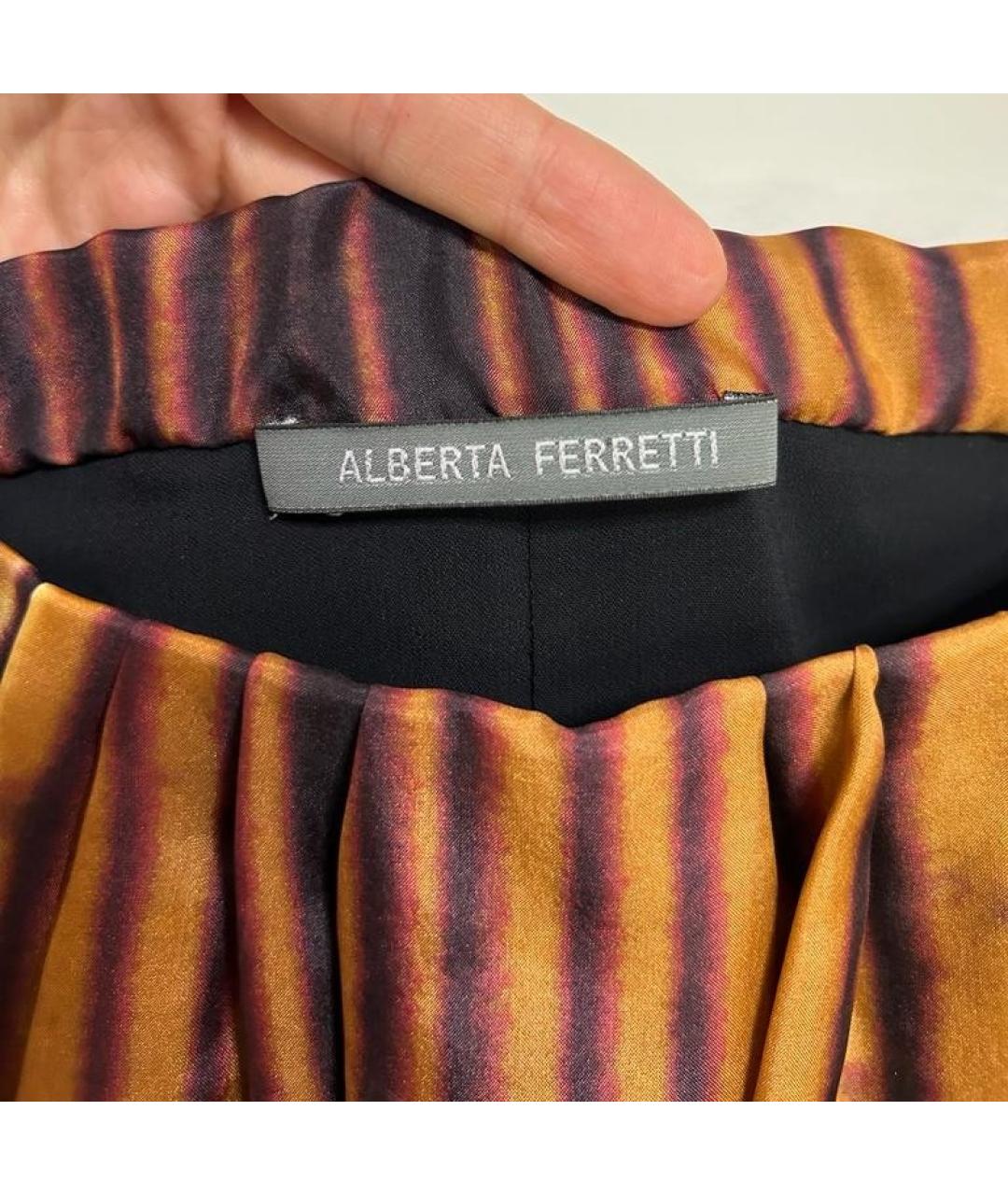 ALBERTA FERRETTI Оранжевое платье, фото 9