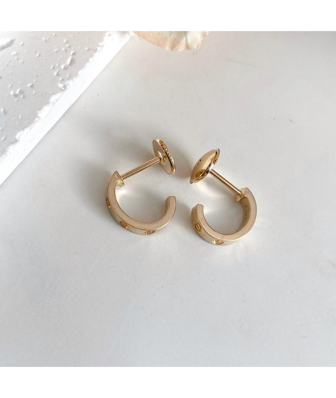 CARTIER Золотые серьги из розового золота, фото 3