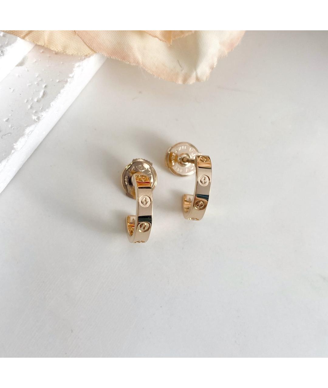 CARTIER Золотые серьги из розового золота, фото 6