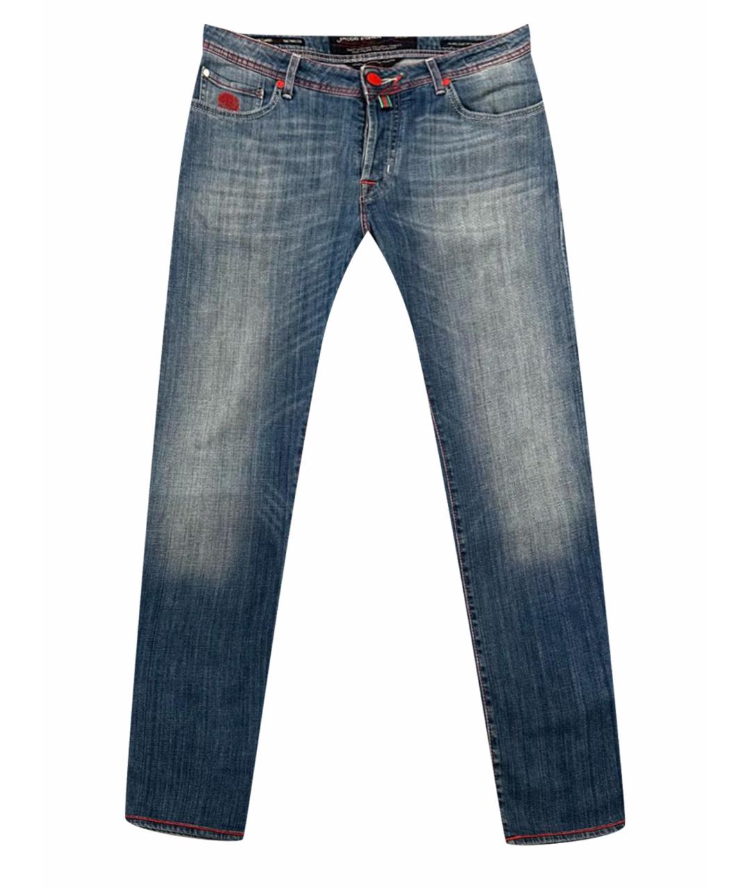 JACOB COHEN Темно-синие прямые джинсы, фото 1