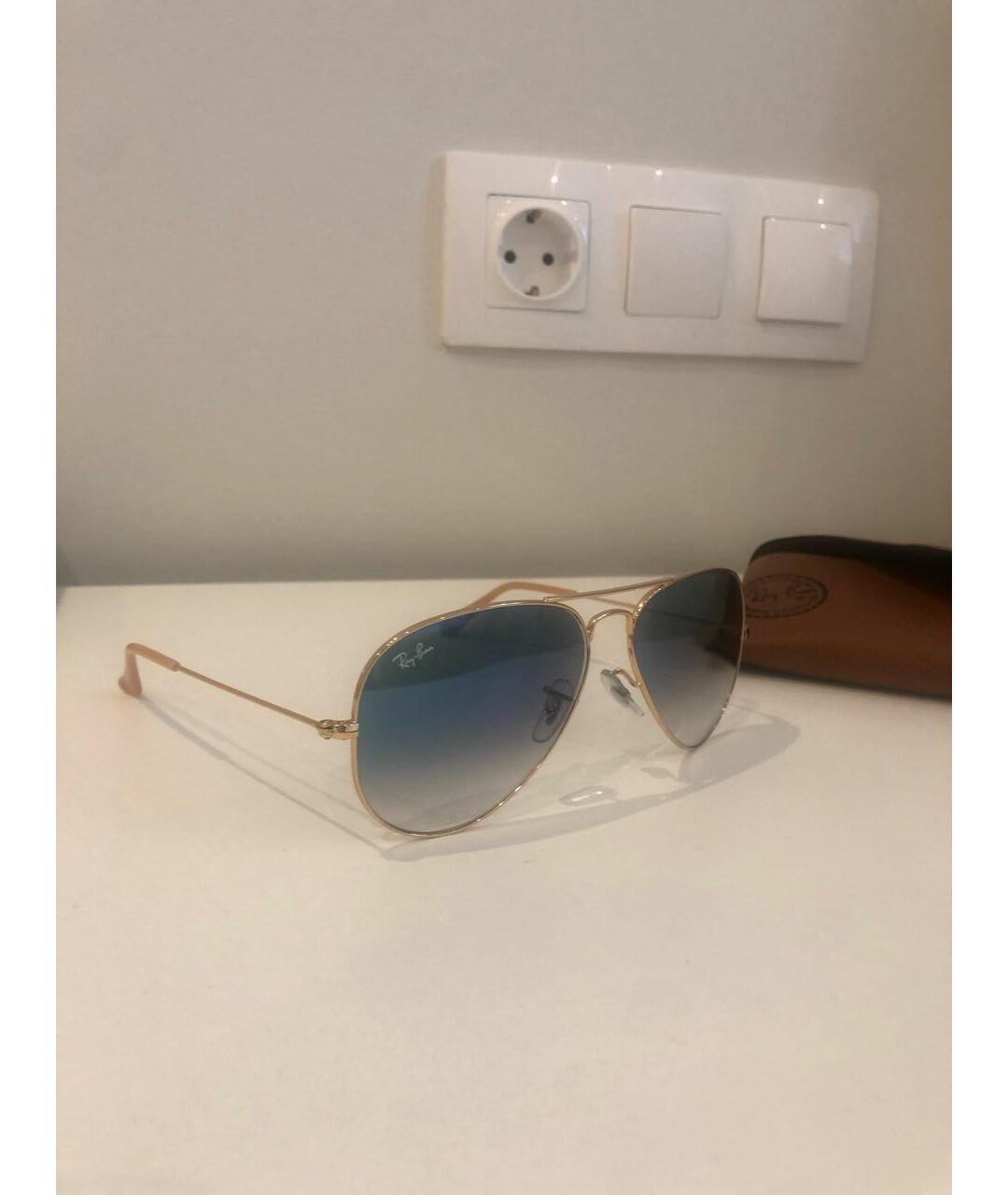 RAY BAN Синие солнцезащитные очки, фото 2