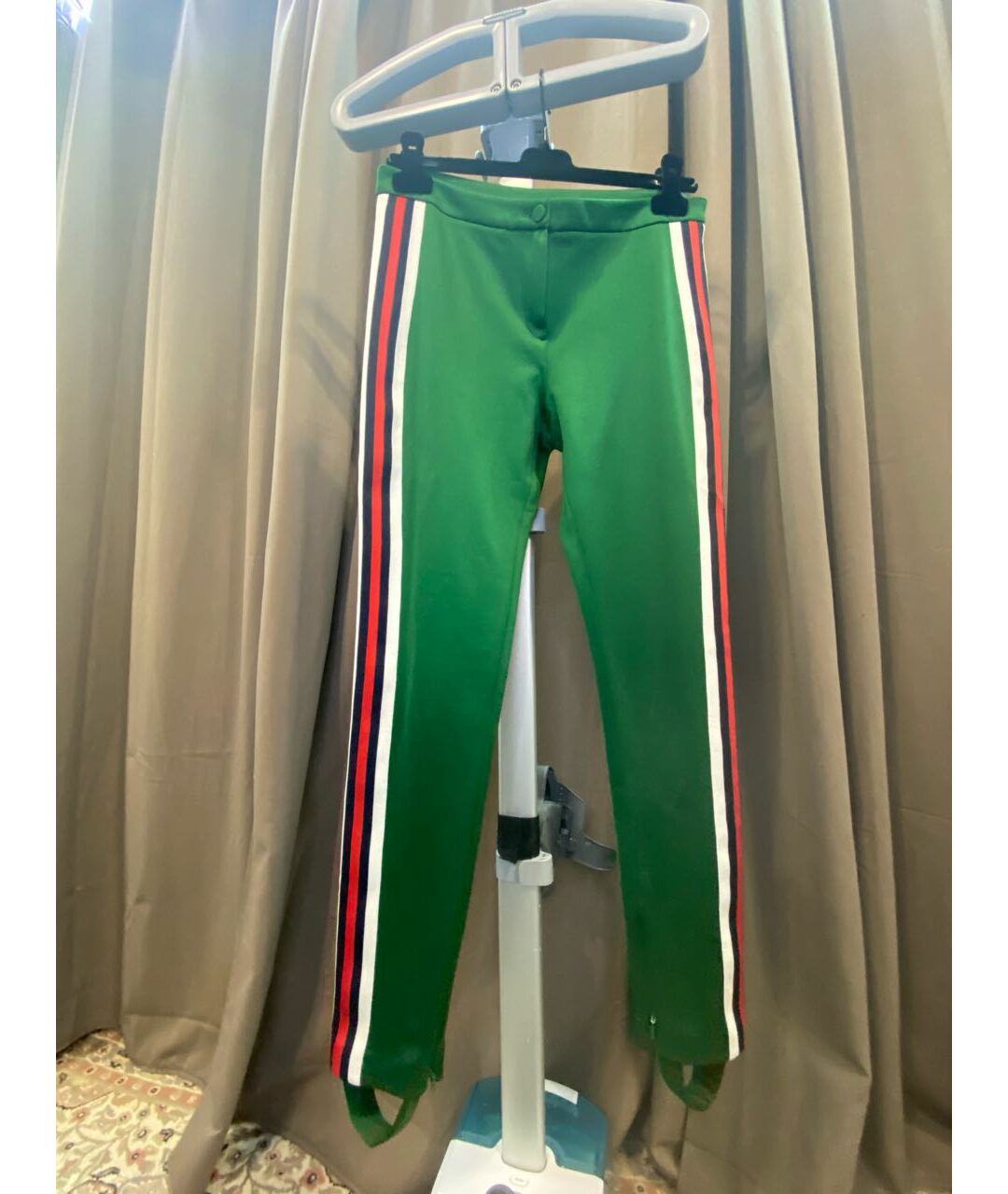 GUCCI Зеленые брюки узкие, фото 2