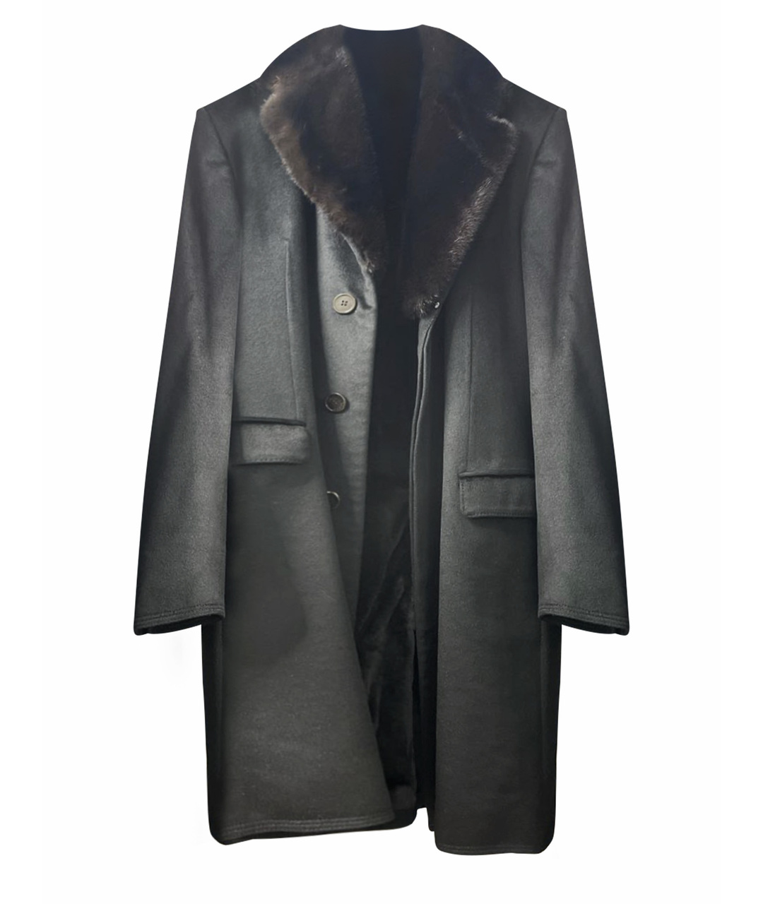 ZILLI Черное кашемировое пальто, фото 1