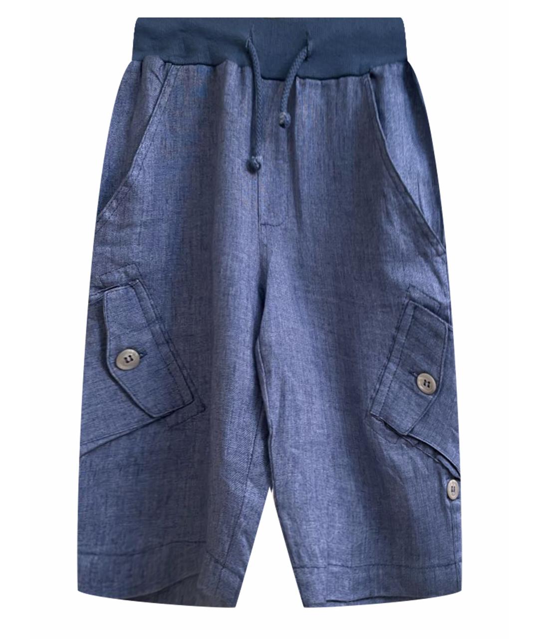 ARC-EN-CIEL KIDS Синие льняные брюки и шорты, фото 1