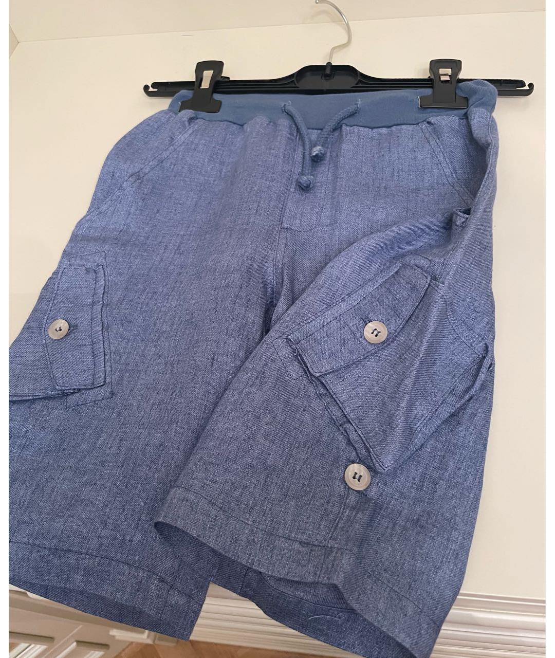 ARC-EN-CIEL KIDS Синие льняные брюки и шорты, фото 3