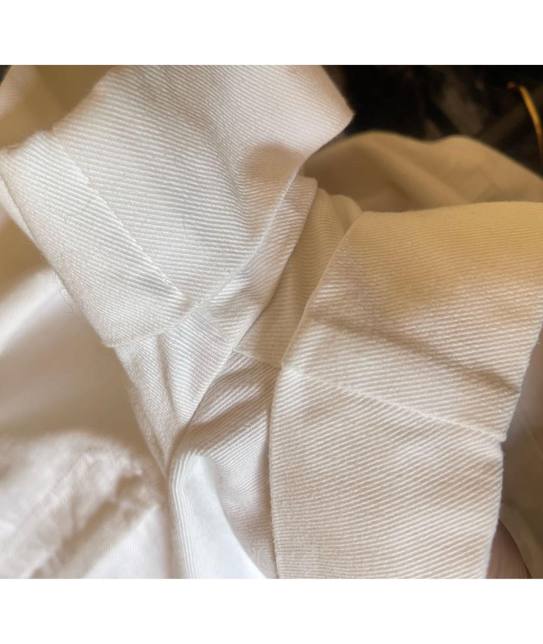 LOUIS VUITTON PRE-OWNED Белые хлопковые шорты, фото 7
