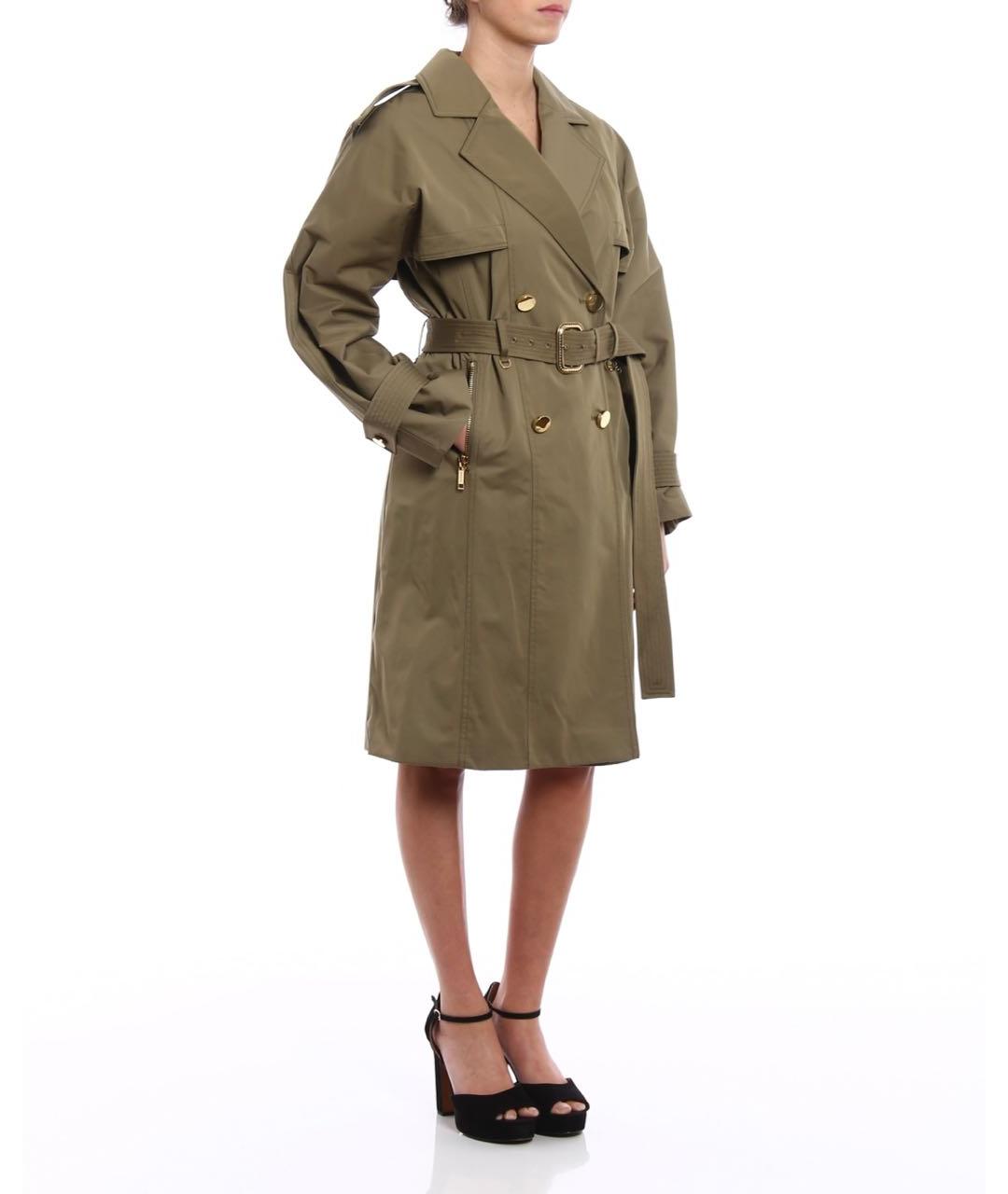MICHAEL MICHAEL KORS Хаки тренч/плащ, фото 7