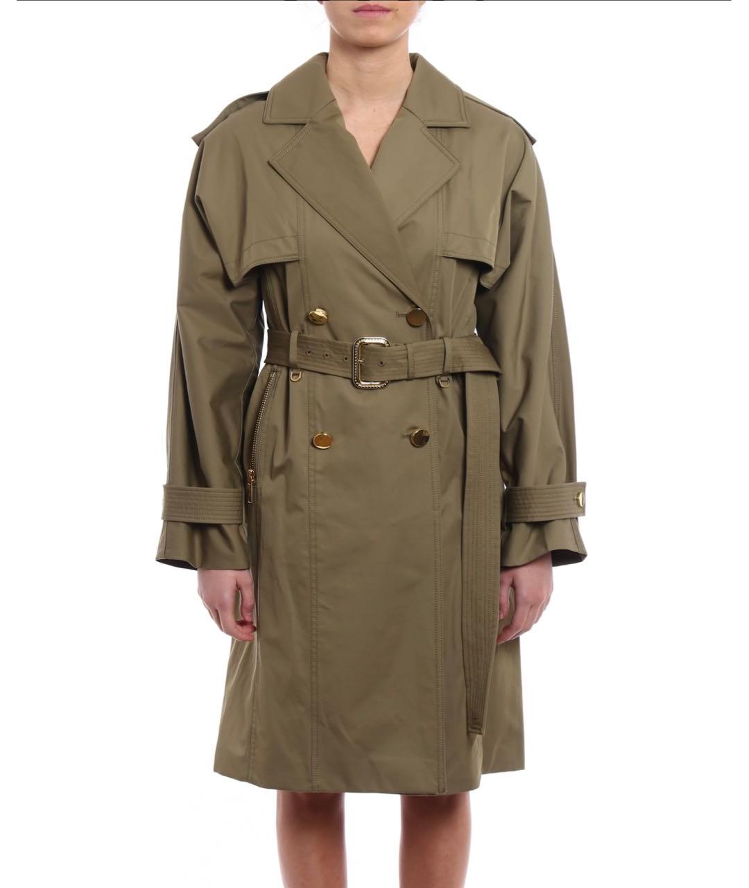 MICHAEL MICHAEL KORS Хаки тренч/плащ, фото 6