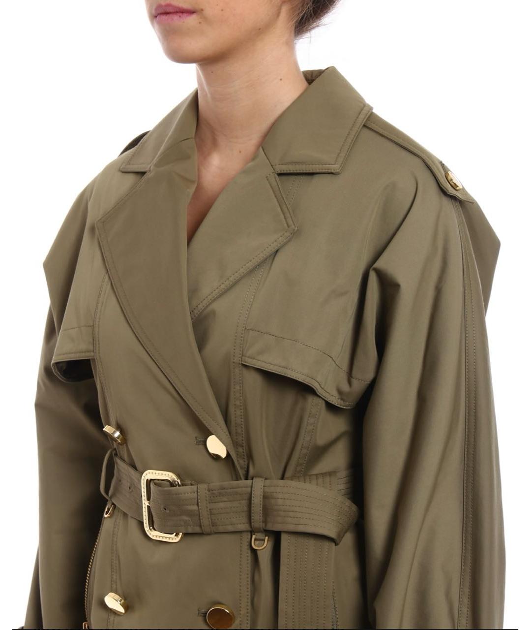 MICHAEL MICHAEL KORS Хаки тренч/плащ, фото 4