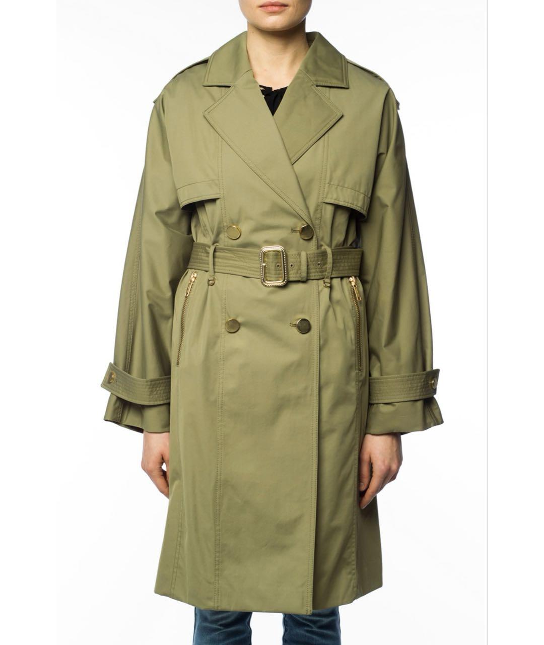 MICHAEL MICHAEL KORS Хаки тренч/плащ, фото 8