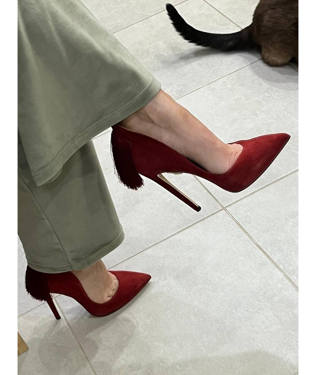 ALEKSANDER SIRADEKIAN Красные замшевые туфли, фото 6