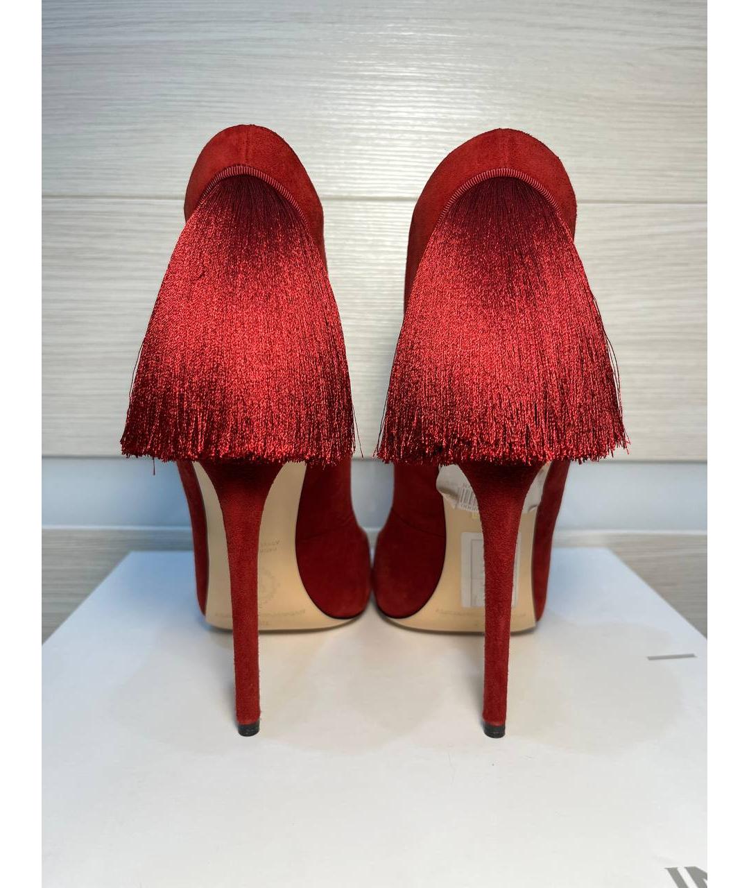 ALEKSANDER SIRADEKIAN Красные замшевые туфли, фото 4