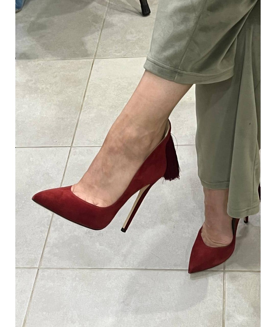 ALEKSANDER SIRADEKIAN Красные замшевые туфли, фото 7