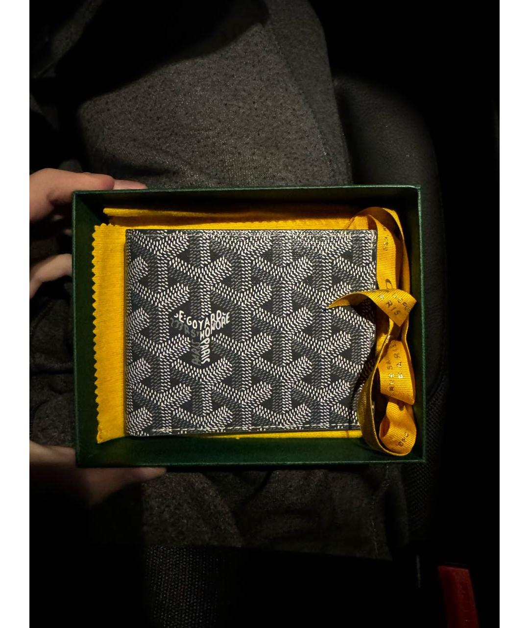 GOYARD Черный кошелек, фото 4