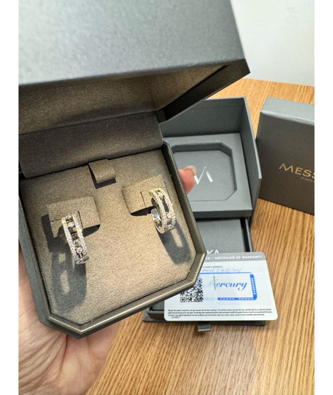 MESSIKA Белые серьги из белого золота, фото 2