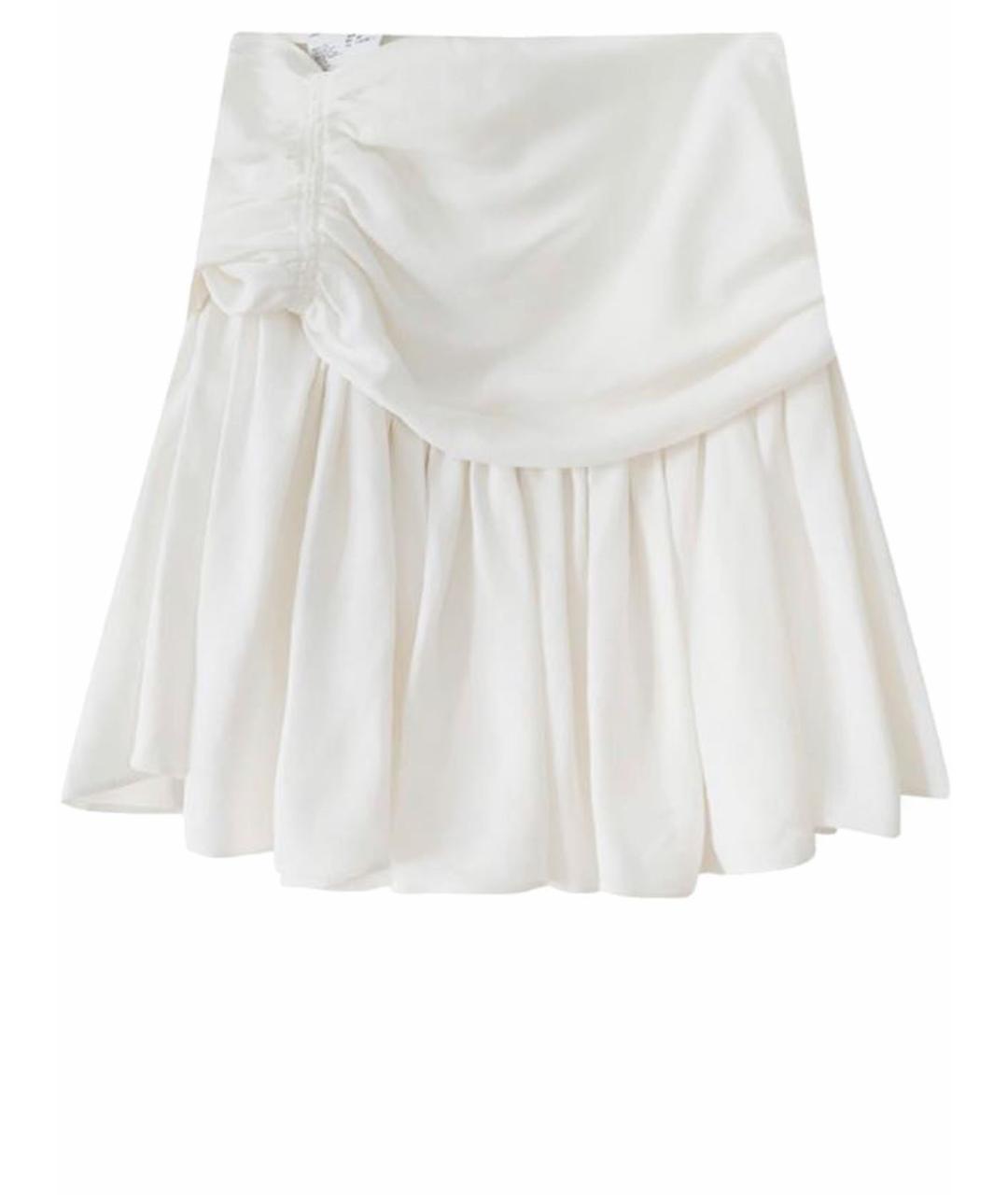 MIU MIU Белая юбка мини, фото 1