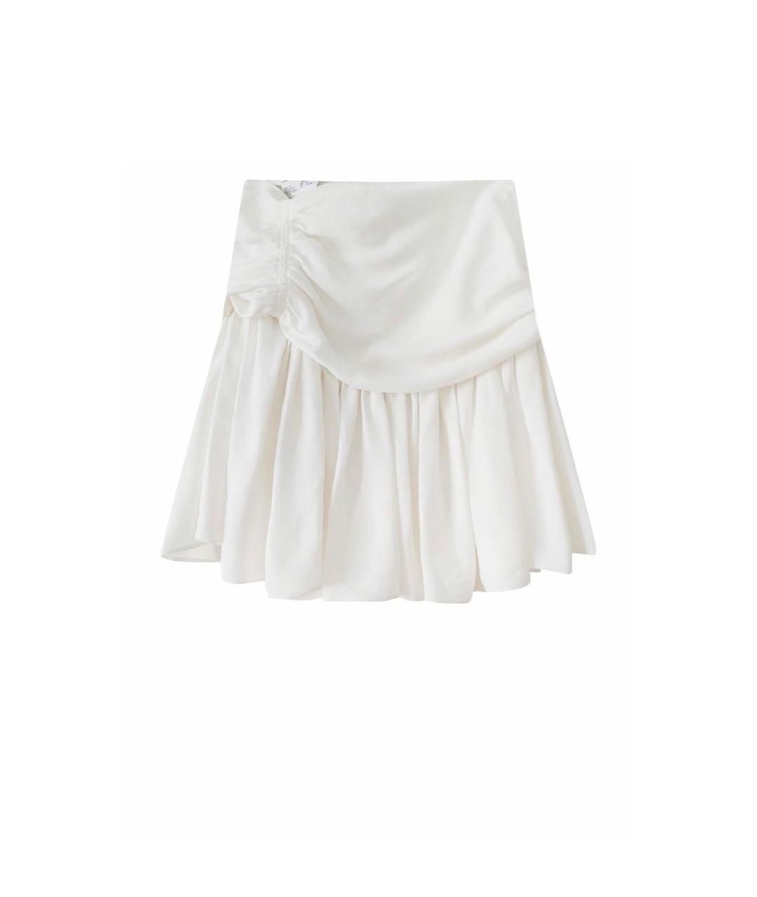 MIU MIU Белая юбка мини, фото 6