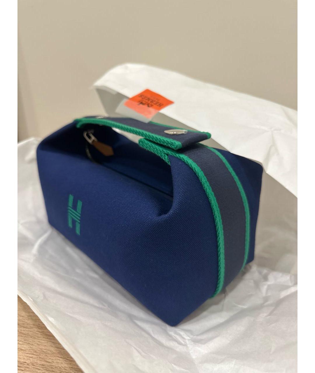 HERMES PRE-OWNED Синяя тканевая дорожная/спортивная сумка, фото 2