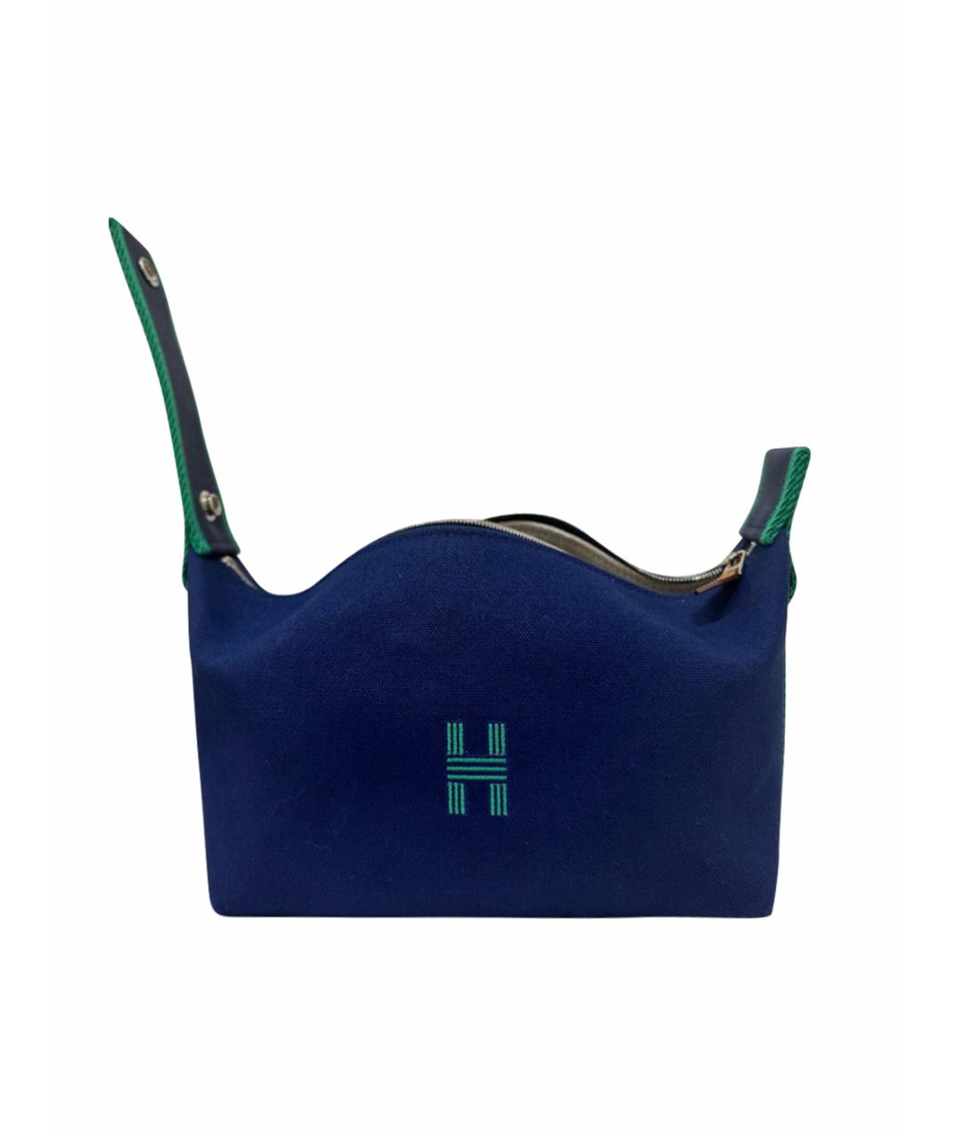HERMES PRE-OWNED Синяя тканевая дорожная/спортивная сумка, фото 1