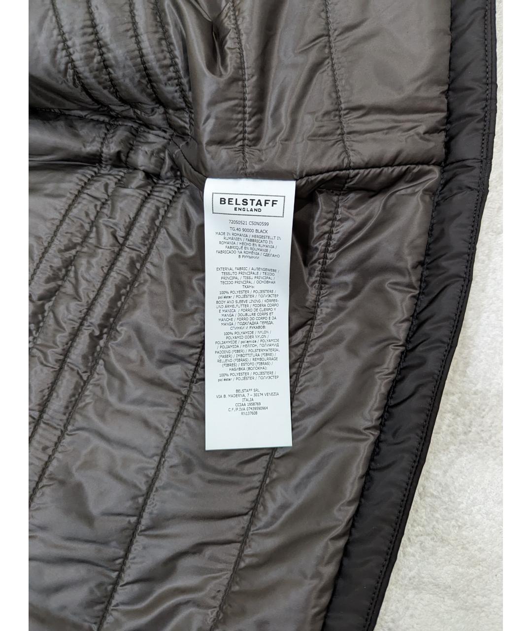 BELSTAFF Черная полиэстеровая куртка, фото 3