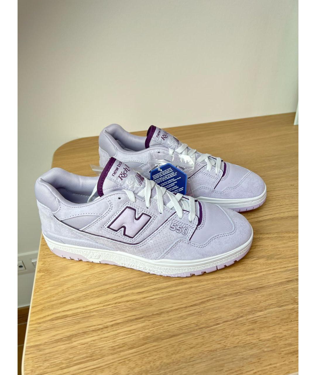 NEW BALANCE Фуксия замшевые низкие кроссовки / кеды, фото 7