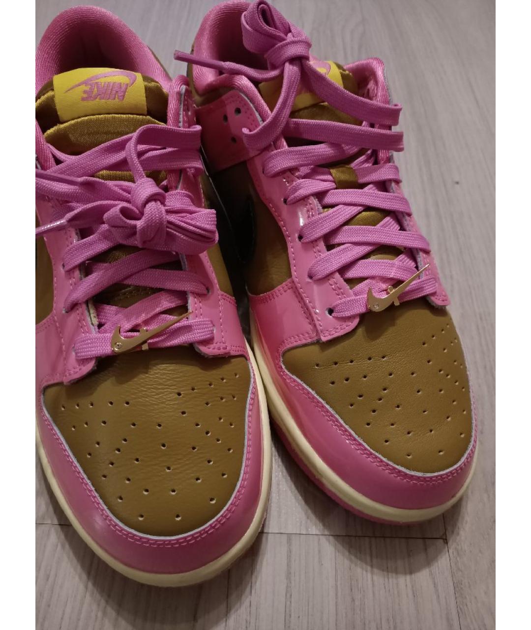 NIKE Розовые кожаные кроссовки, фото 5