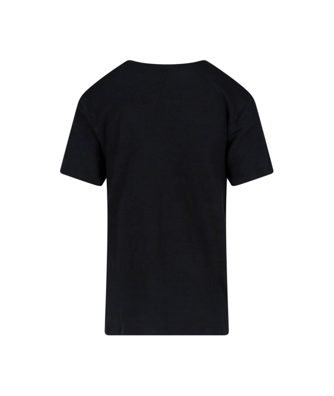 ISABEL MARANT ETOILE Черная льняная футболка, фото 2