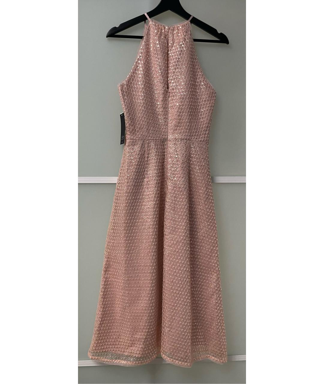AIDAN MATTOX Розовое полиэстеровое вечернее платье, фото 2
