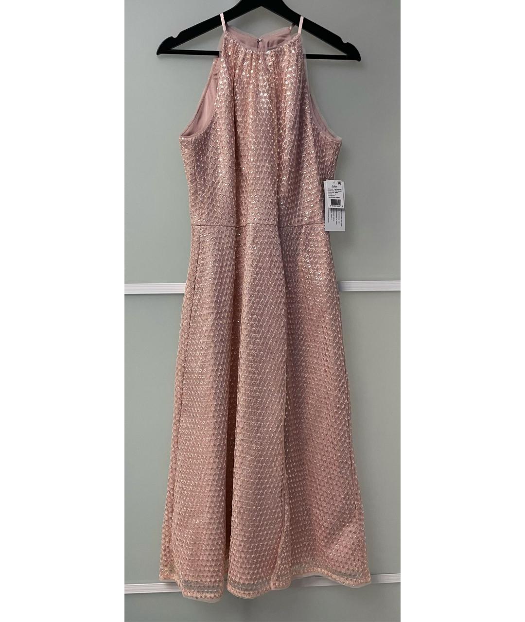 AIDAN MATTOX Розовое полиэстеровое вечернее платье, фото 9