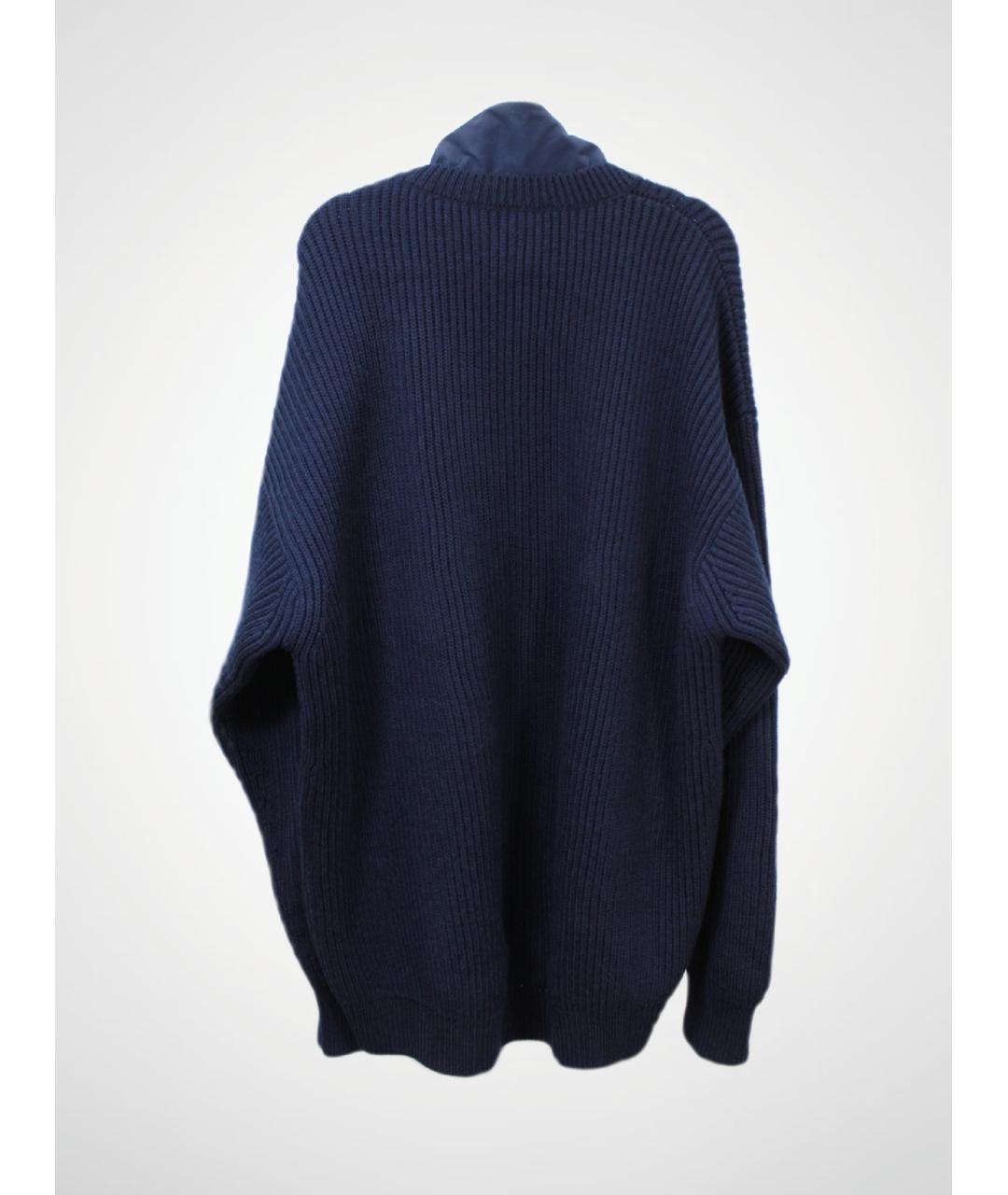 BALENCIAGA Синий шерстяной джемпер / свитер, фото 2