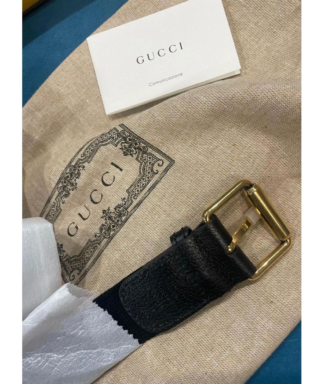 GUCCI Желтая кожаная поясная сумка, фото 5