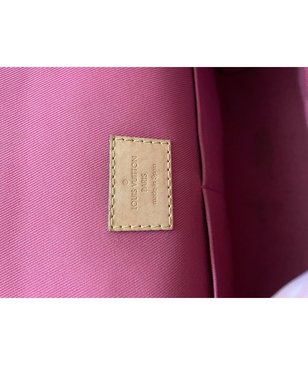 LOUIS VUITTON Коричневая сумка с короткими ручками из искусственной кожи, фото 8