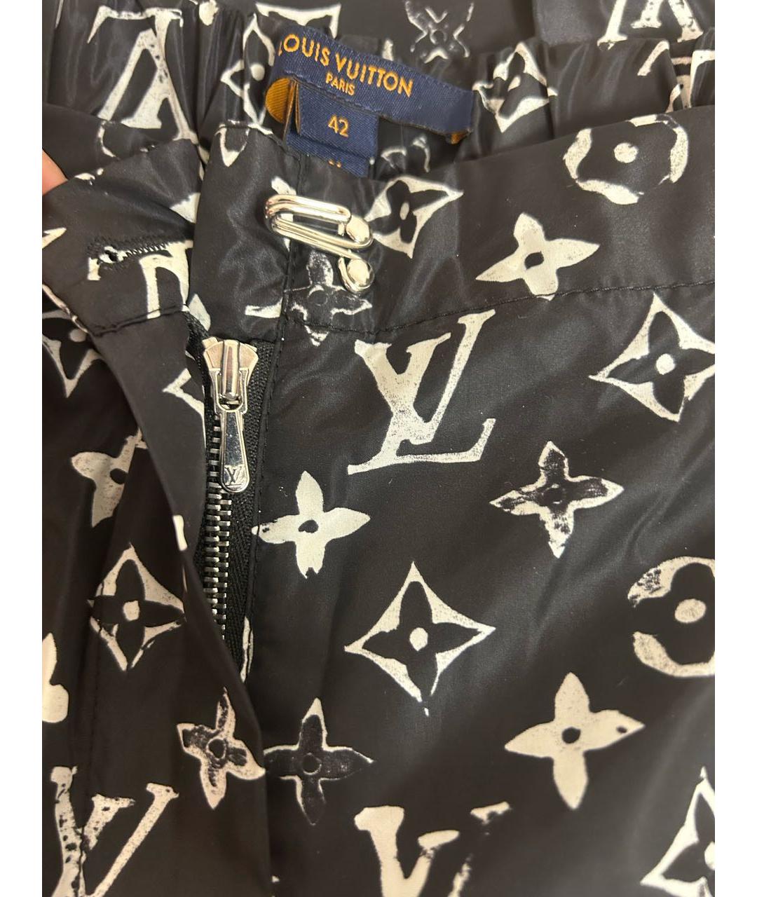 LOUIS VUITTON Черные полиамидовые спортивные брюки и шорты, фото 4