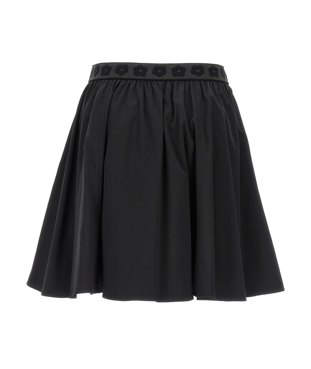 KENZO Черная полиэстеровая юбка миди, фото 2