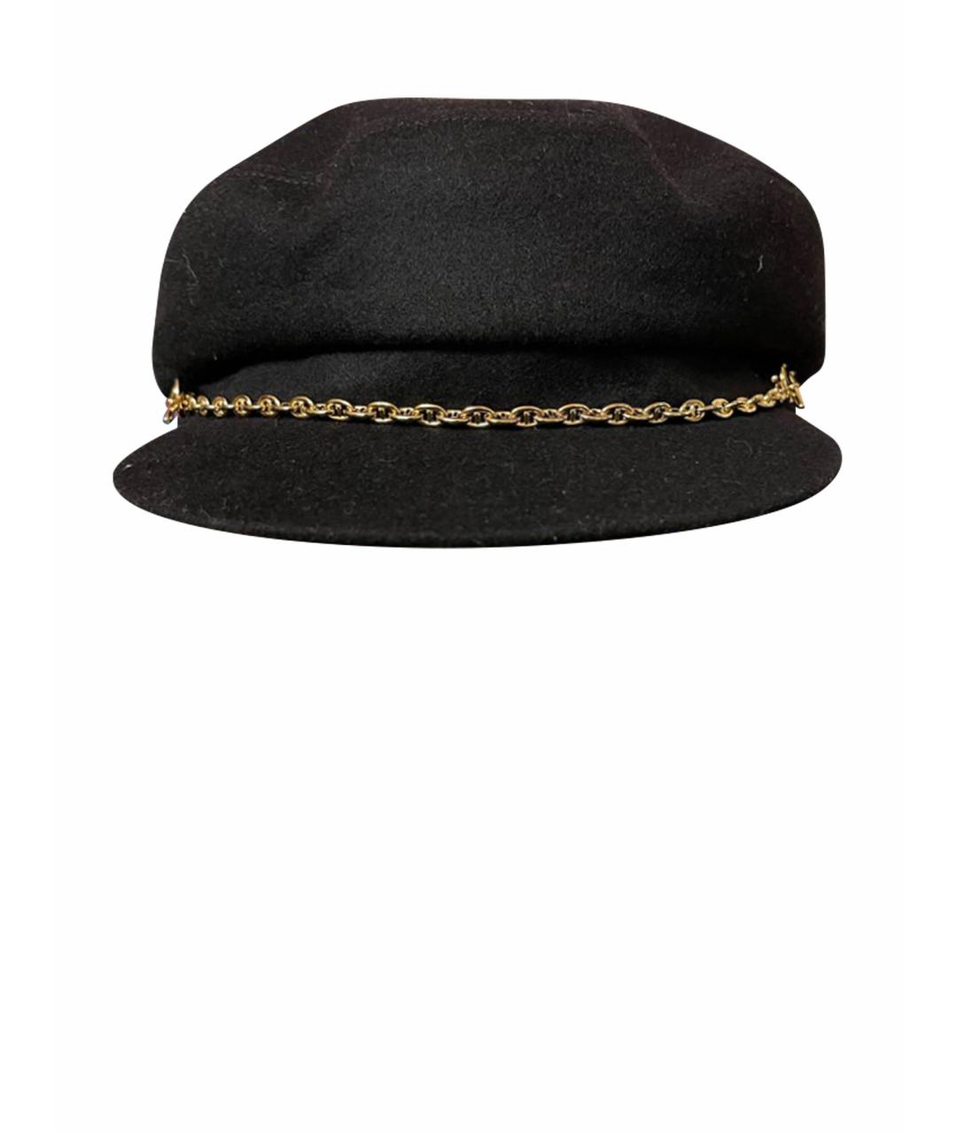 HERMES PRE-OWNED Черная шерстяная шляпа, фото 1