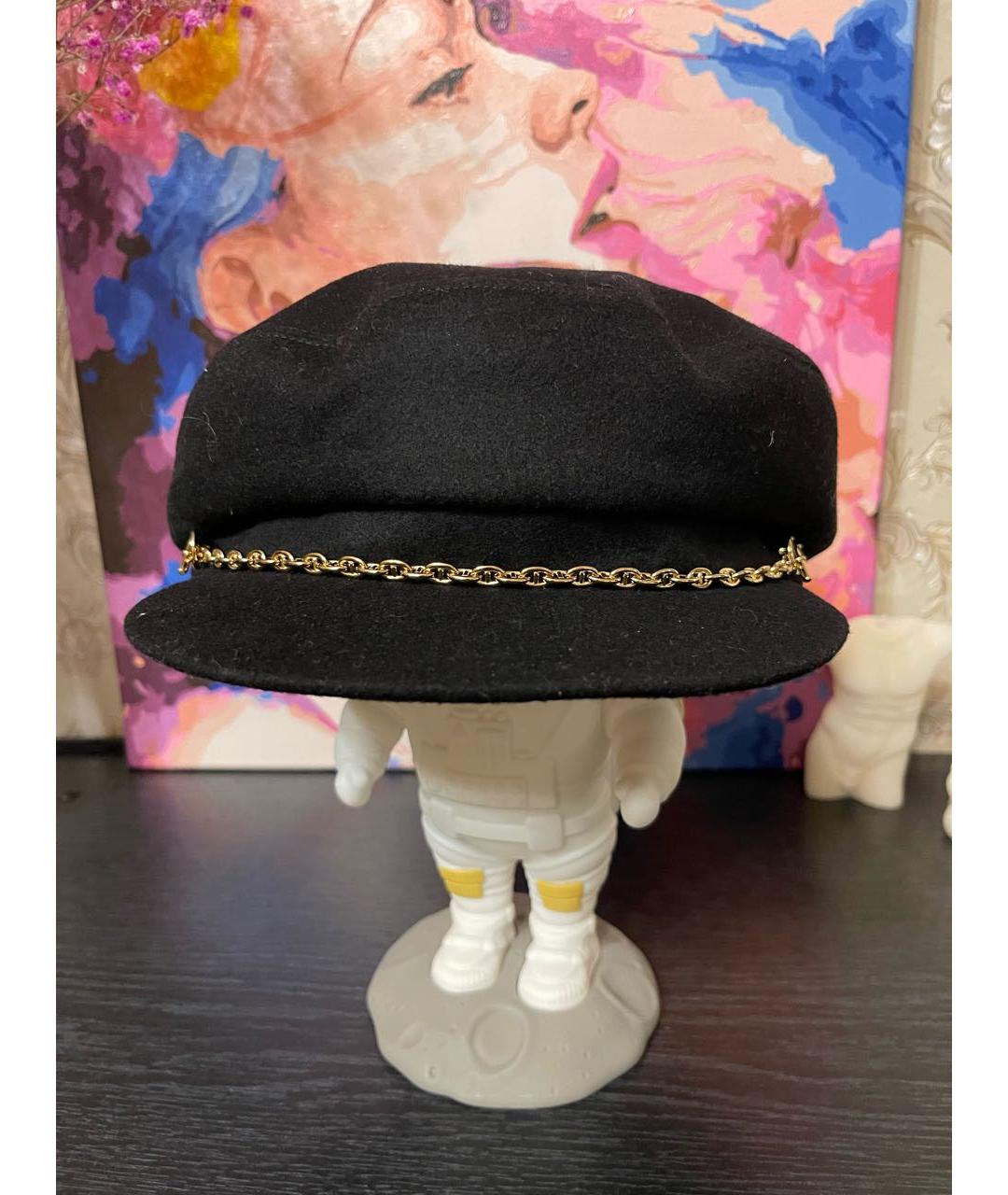 HERMES PRE-OWNED Черная шерстяная шляпа, фото 5