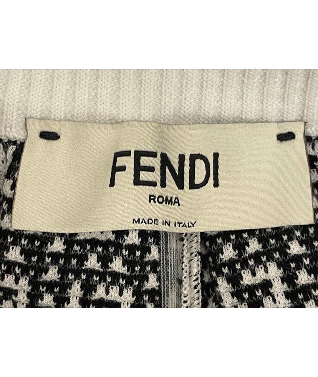 FENDI Белые хлопковые шорты, фото 3