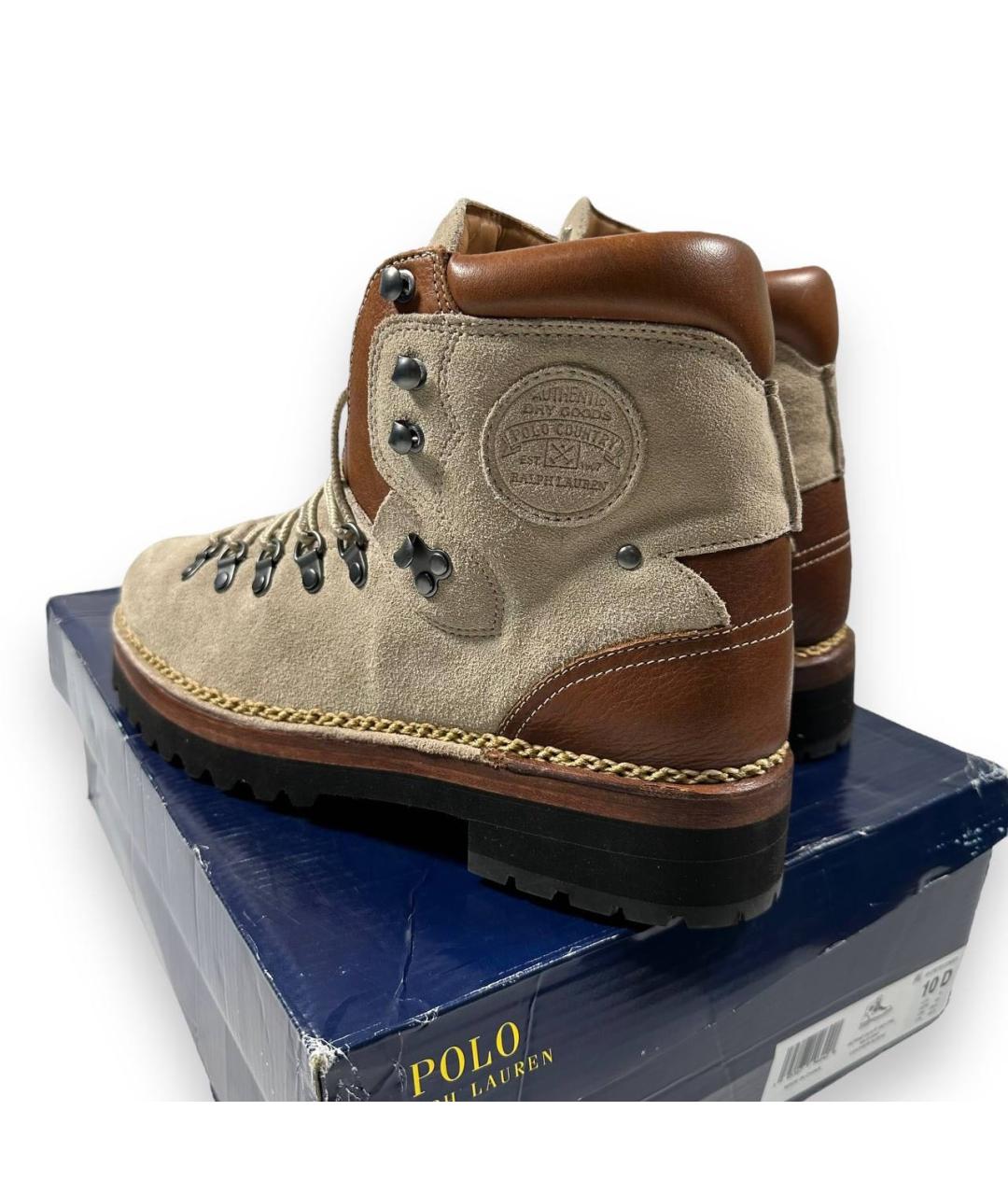 POLO RALPH LAUREN Кожаные высокие ботинки, фото 4