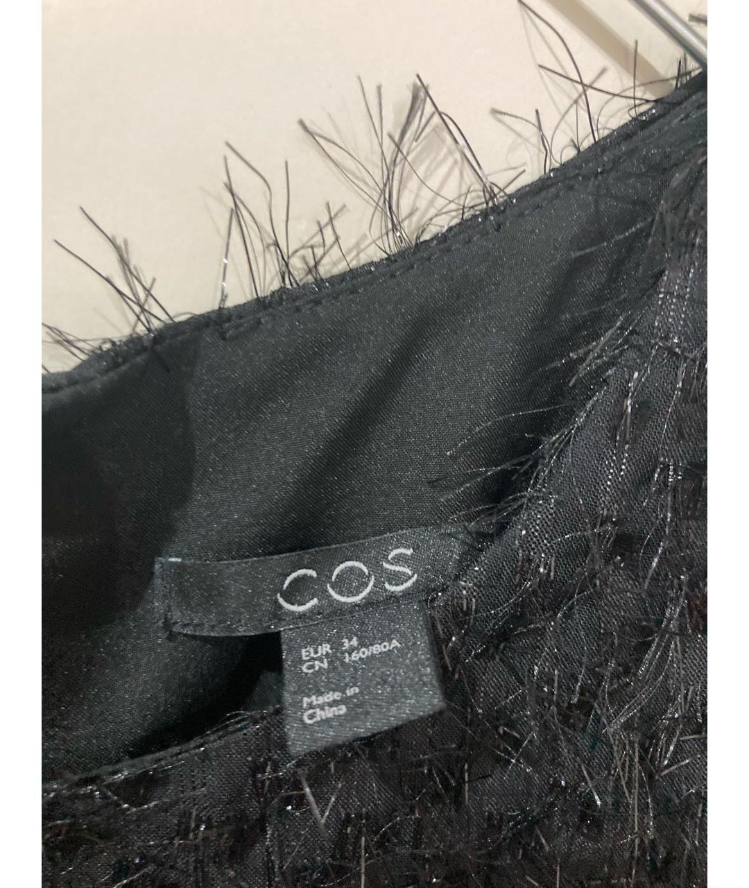 COS Черная полиэстеровая блузы, фото 5