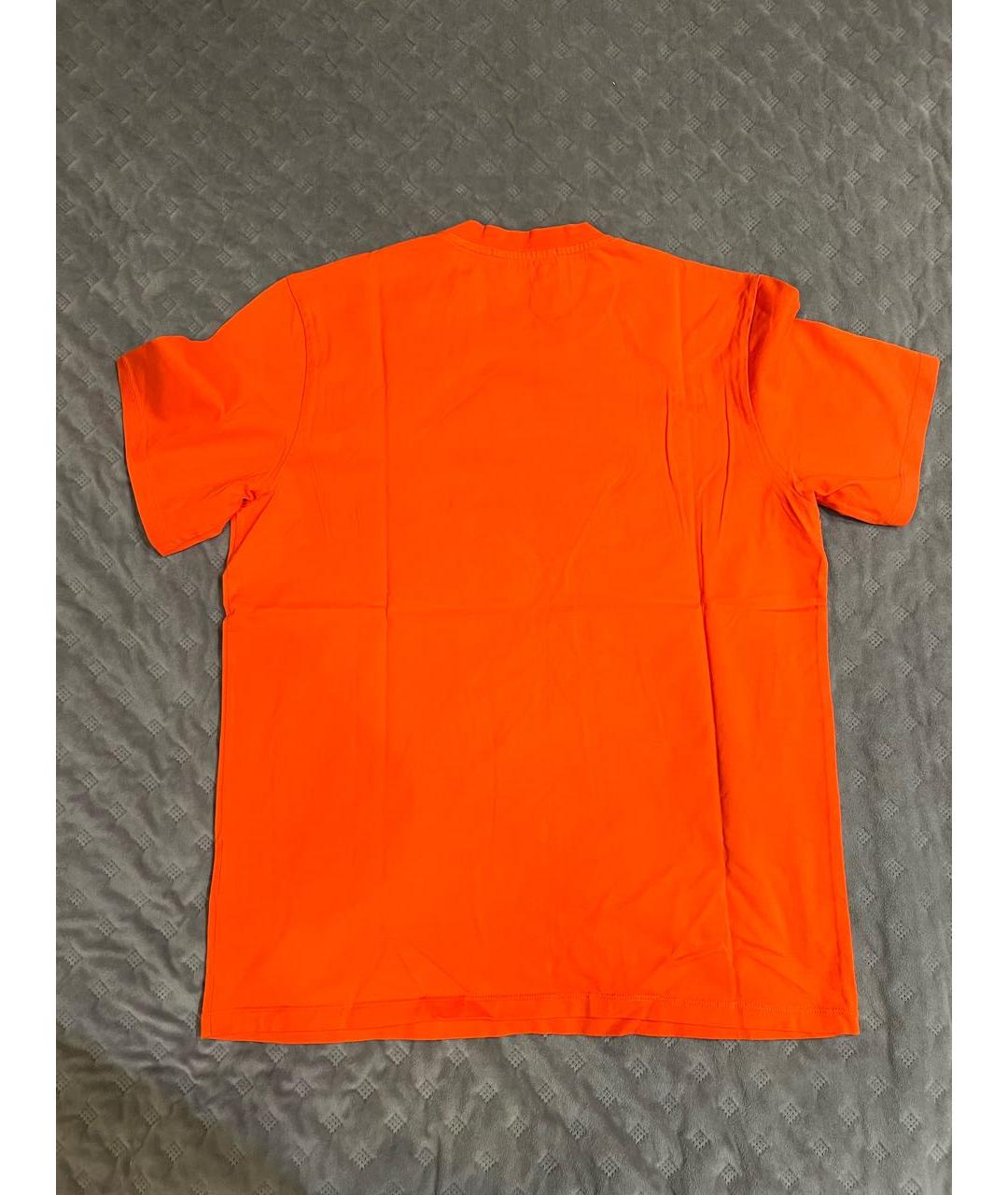 MSGM Оранжевая хлопковая футболка, фото 2
