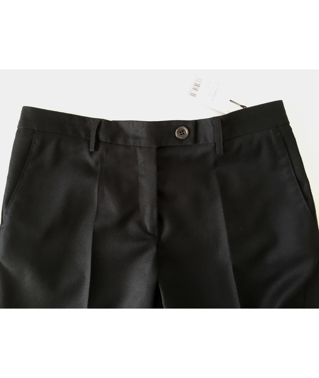 BILANCIONI Черные шерстяные брюки широкие, фото 5