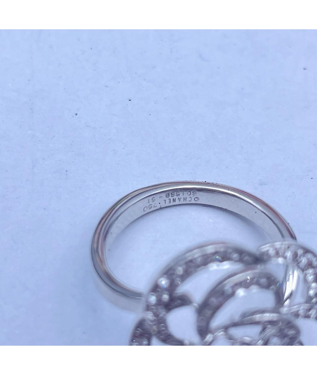 CHANEL Серебряное кольцо из белого золота, фото 5