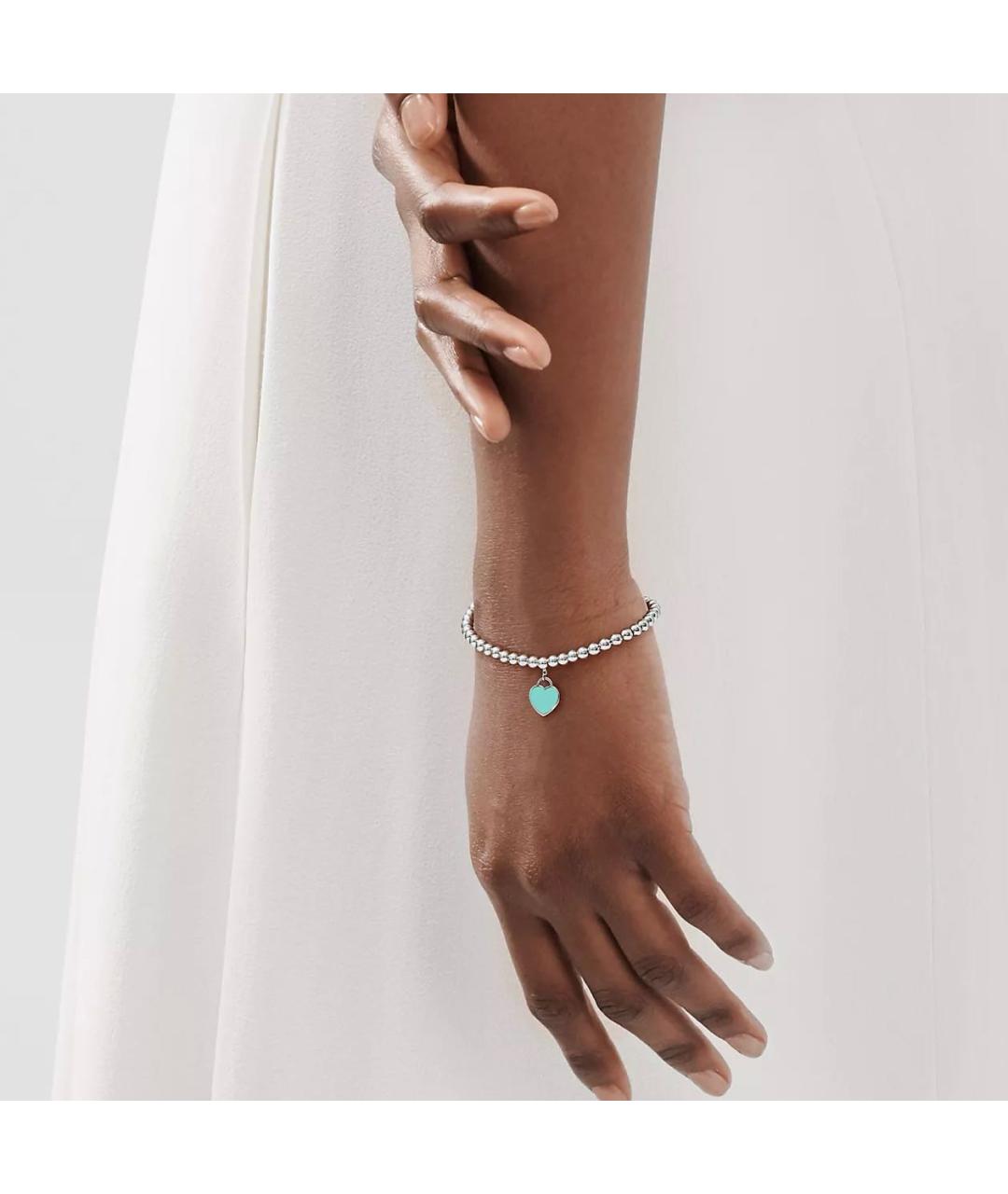 TIFFANY&CO Бирюзовый серебряный браслет