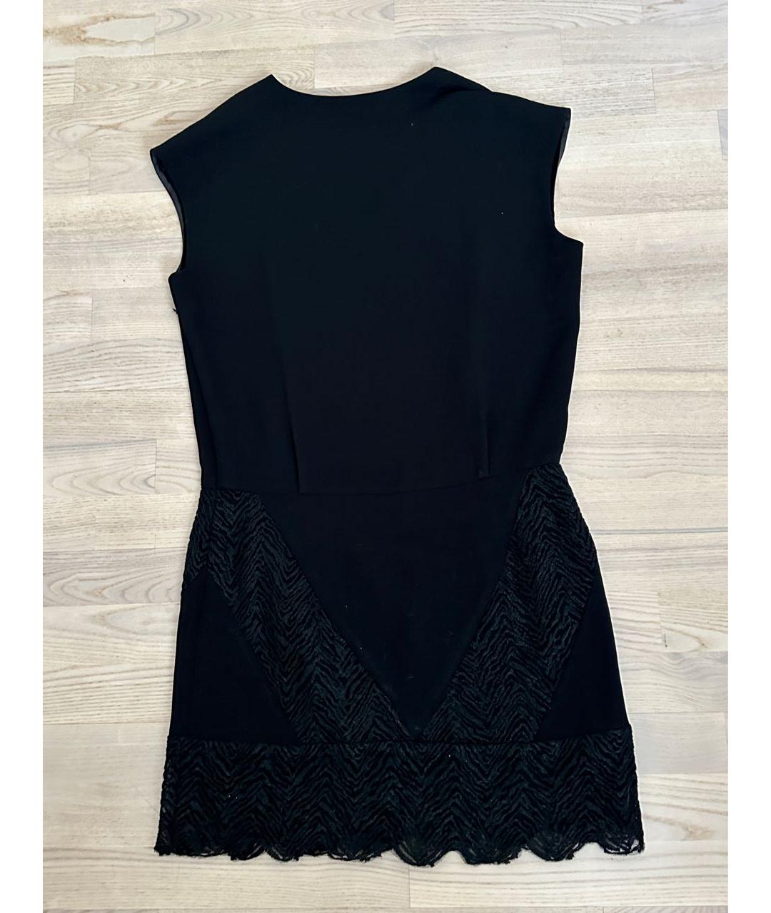 SANDRO Черное полиэстеровое коктейльное платье, фото 4