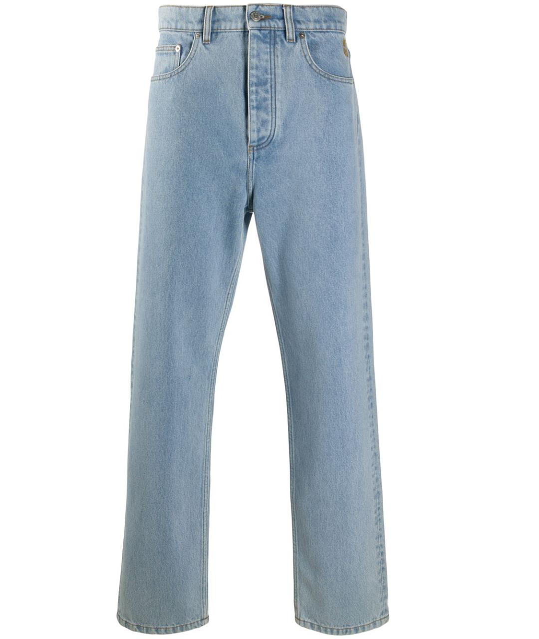NANUSHKA Синие прямые джинсы, фото 1
