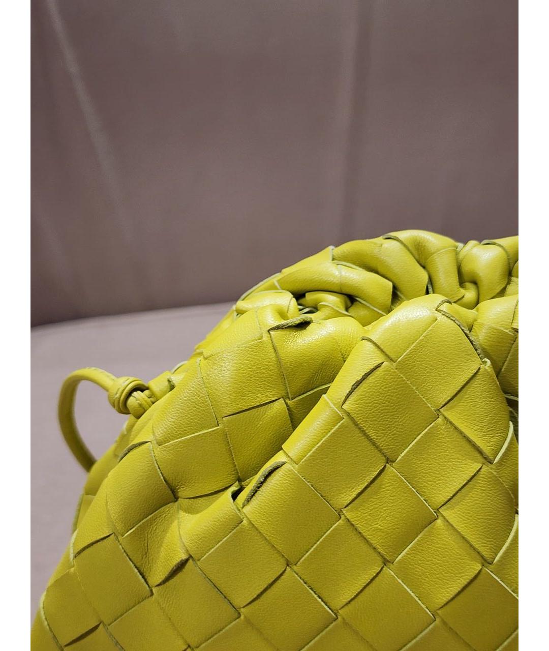 BOTTEGA VENETA Салатовая кожаная сумка через плечо, фото 3