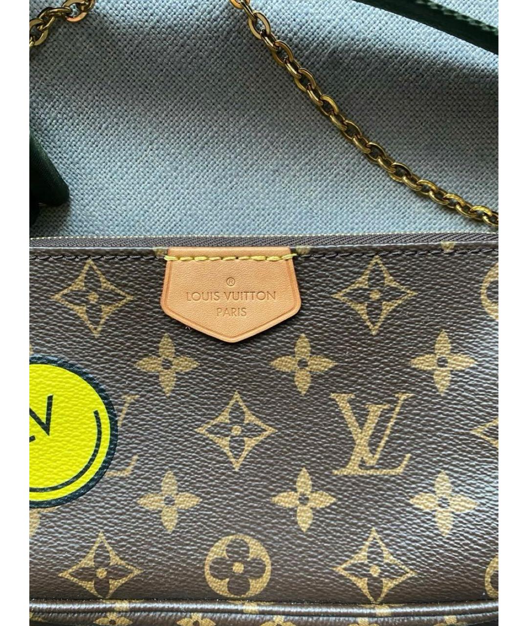 LOUIS VUITTON Коричневая сумка через плечо, фото 7