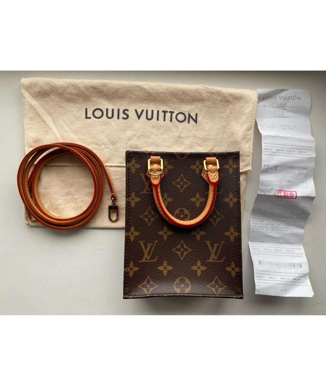 LOUIS VUITTON Коричневая кожаная поясная сумка, фото 3