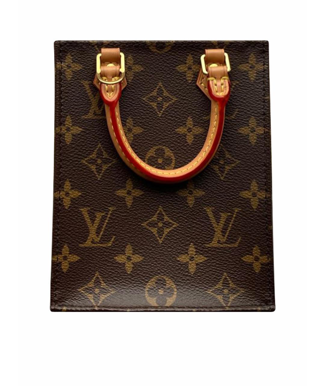 LOUIS VUITTON Коричневая кожаная поясная сумка, фото 1